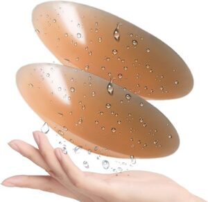 PRETTYWELL Nipple Covers for Women,Waterproof Nipple Pasties Reusable,Ultra Thin Adhesive Silicone Nipple Cover Petals