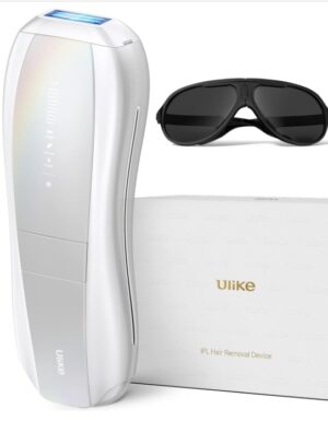 Ulike Laser Hair Removal Device for Women and Men, Air 10 IPL Hair Removal with Sapphire Ice-Cooling, Nearly Painless, Long-lasting Results, SkinSensor, 4 Modes for Body & Face At-Home Use