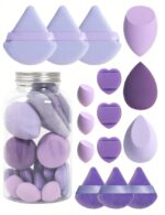 15pcs Makeup Sponges With Storage Case, 3pcs Makeup Egg Sponge & 3pcs Mini Makeup Egg Sponge & 3pcs Loose Powder Puff & 3pcs Mini Loose Powder Puff & 3pcs Mini Finger Air Cushion Puff. Mixed Beauty Sponge For Liquid, Cream And Powder, Multicolor Makeup Sponge, Latex-Free Dual-Use Foundation Cream, Air Cushion Powder Puff, Latex-Free Blending Sponge And Makeup Puff. Suitable For All Skin Types. Made From Ultra-Soft Velvet, Designed For Shaping, Eye And Corner Beauty Blender Foundation Mixing Container