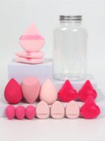 15pcs Makeup Sponges With Storage Case, 3pcs Makeup Egg Sponge & 3pcs Mini Makeup Egg Sponge & 3pcs Loose Powder Puff & 3pcs Mini Loose Powder Puff & 3pcs Mini Finger Air Cushion Puff. Mixed Beauty Sponge For Liquid, Cream And Powder, Multicolor Makeup Sponge, Latex-Free Dual-Use Foundation Cream, Air Cushion Powder Puff, Latex-Free Blending Sponge And Makeup Puff. Suitable For All Skin Types. Made From Ultra-Soft Velvet, Designed For Shaping, Eye And Corner Beauty Blender Foundation Mixing Container